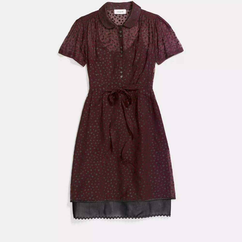 NWT Coach Star slip dress